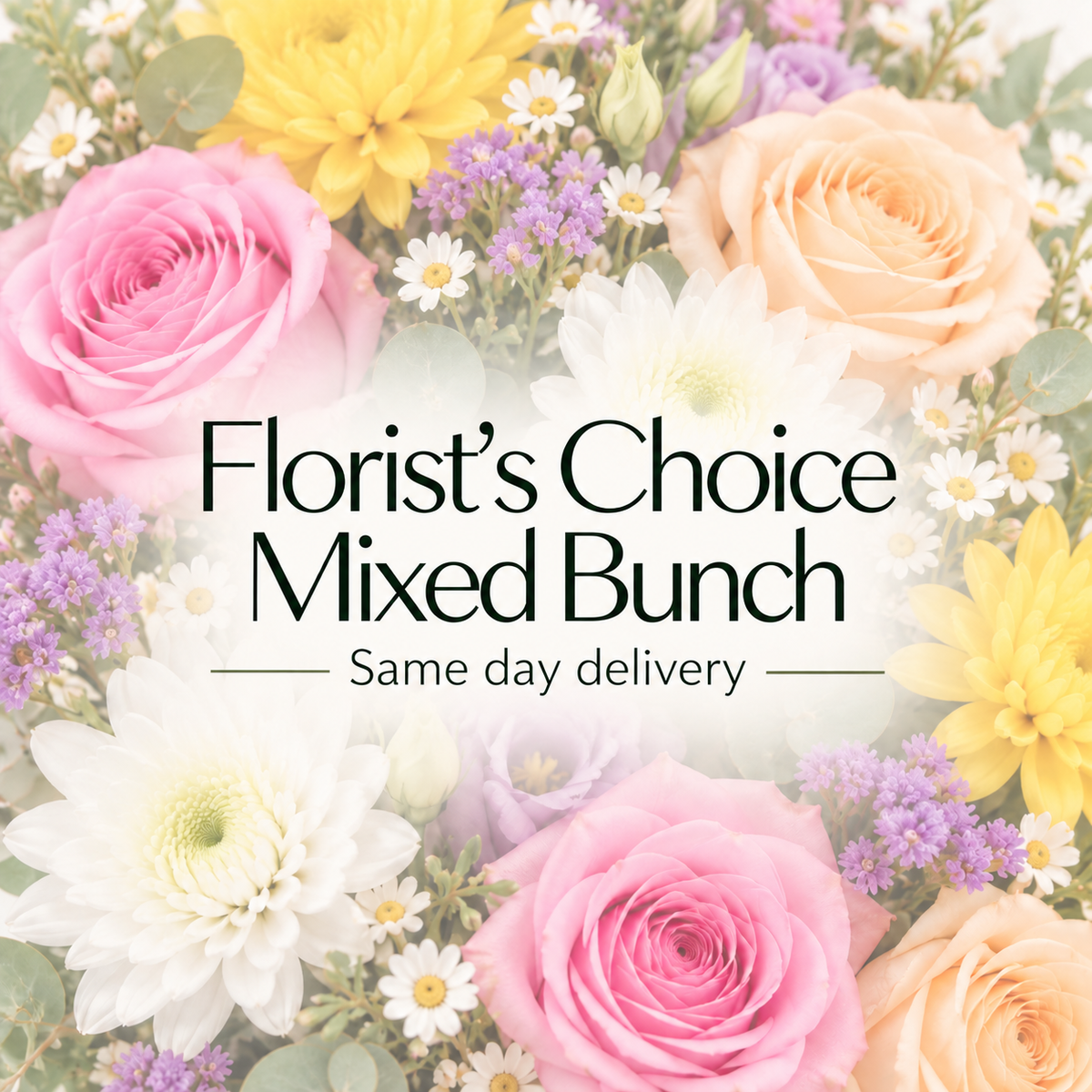 Fresh Bright Mixed Bunch - Florist&