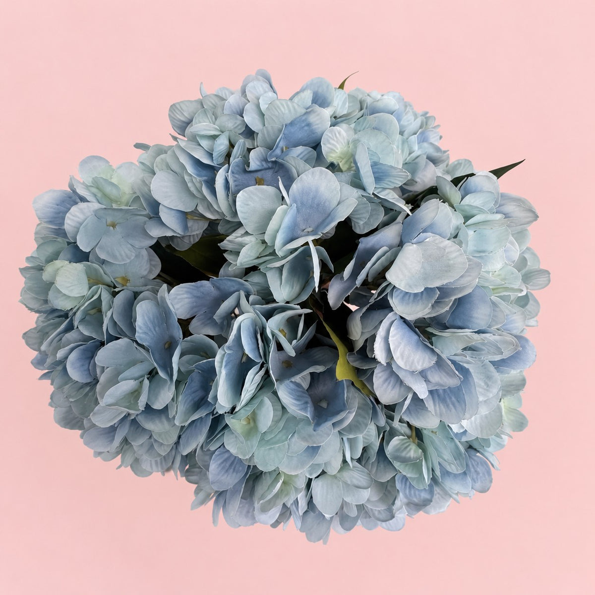 6 Stems Silk Blue Hydrangeas
