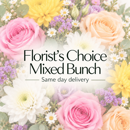 Fresh Bright Mixed Bunch - Florist&