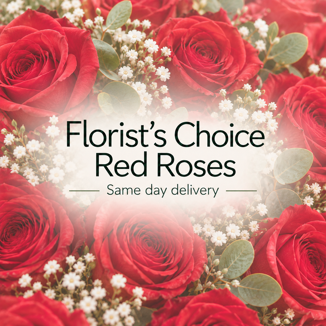 Fresh Florist’s Choice Red Roses