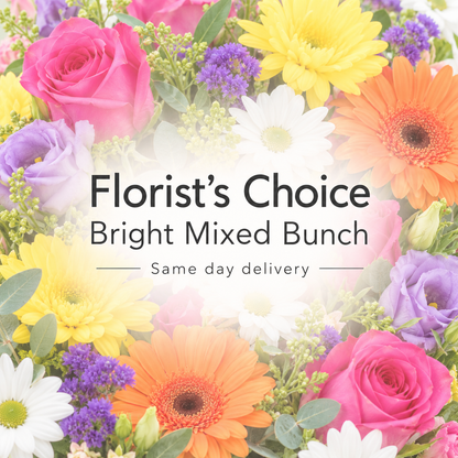 Fresh Bright Mixed Bunch - Florist&