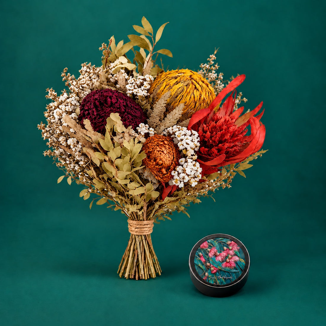 Mustard Natives With Candle Tin