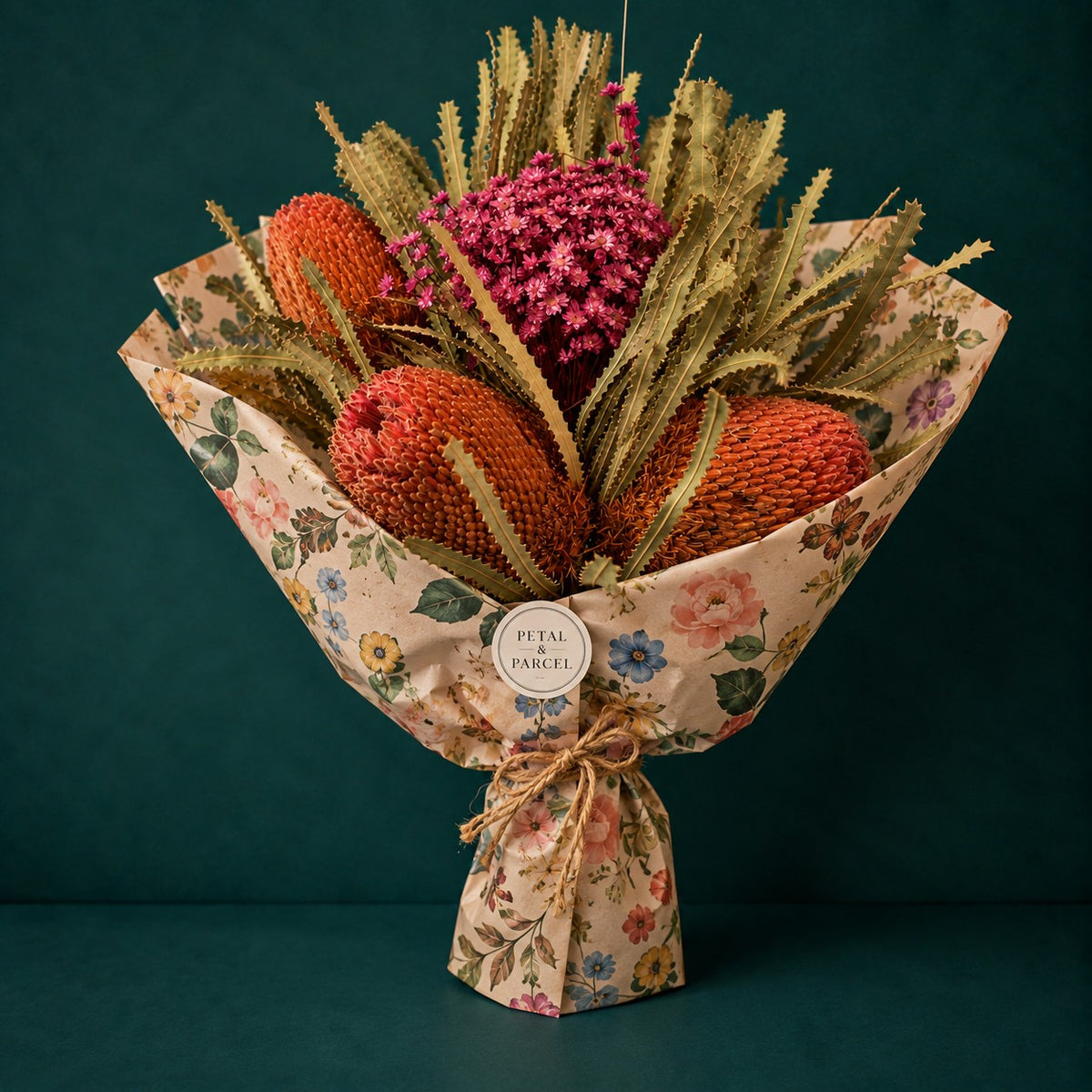 Pale Pink Banksia &amp; Starflower Wildflower Bunch