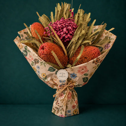 Pale Pink Banksia &amp; Starflower Wildflower Bunch